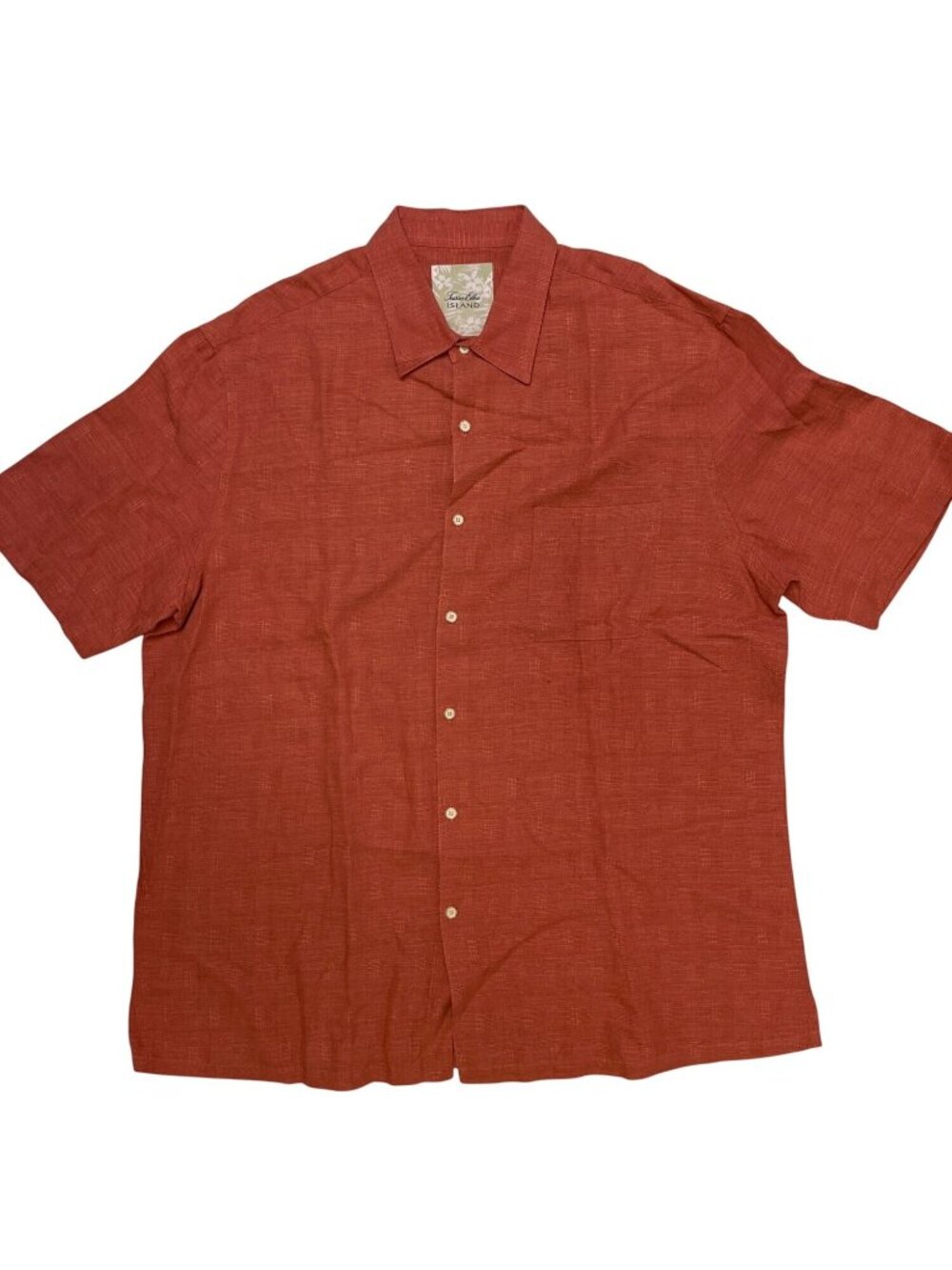 #1137 Tasso Elba Men's XL Island Short-Sleeve Button-Up Shirt